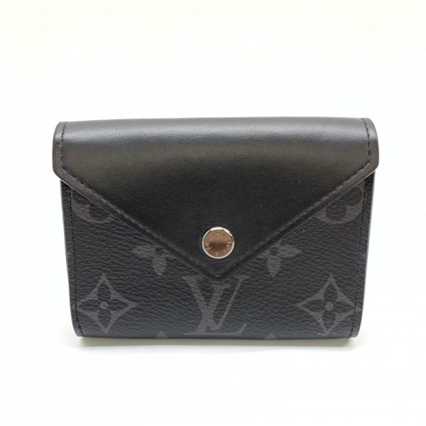 1240001037310 1 Louis Vuitton Etuit Carte Assene Monogram Eclipse Playing Card Case Black Blue