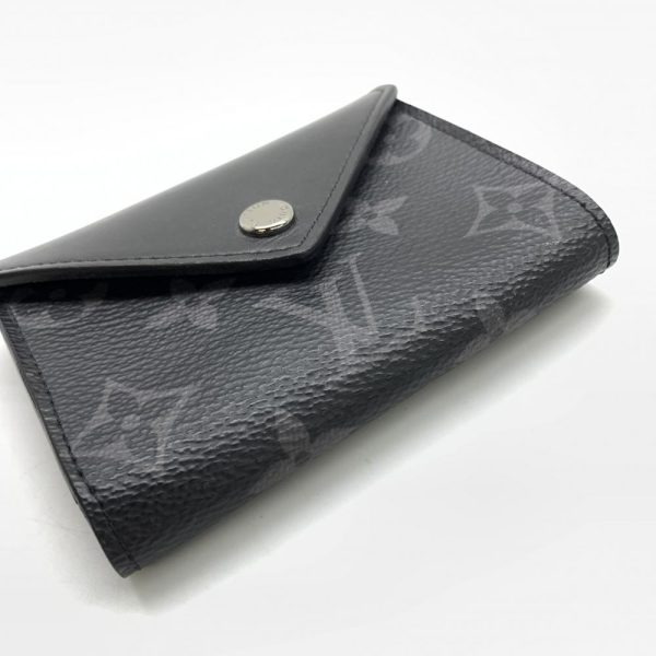 1240001037310 4 Louis Vuitton Etuit Carte Assene Monogram Eclipse Playing Card Case Black Blue