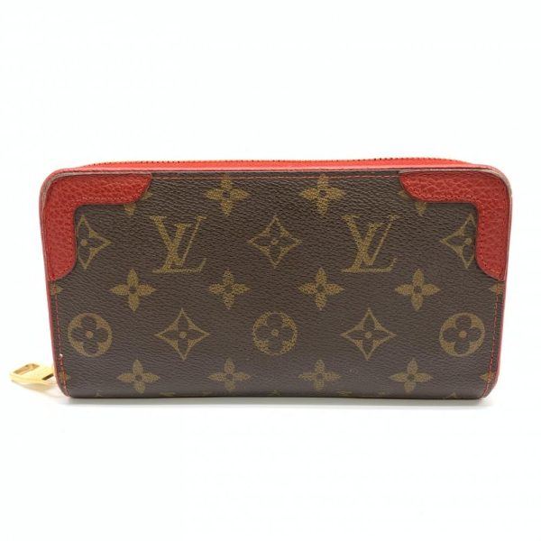 1240001037369 1 Louis Vuitton Zippy Wallet Retiro Monogram Long Wallet Red