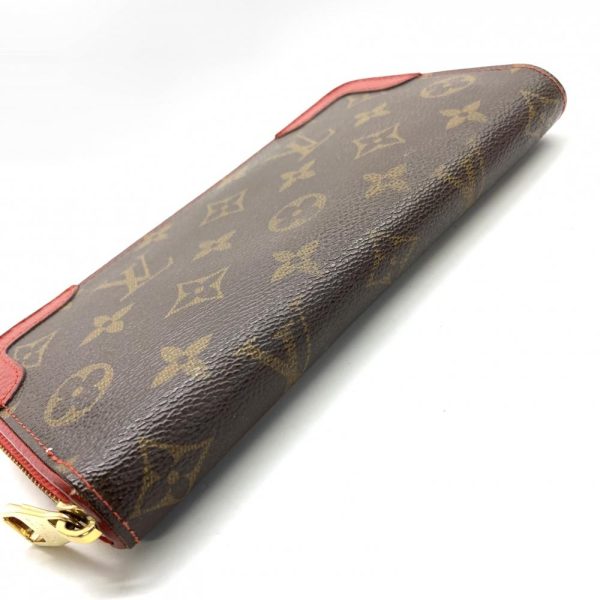 1240001037369 5 Louis Vuitton Zippy Wallet Retiro Monogram Long Wallet Red