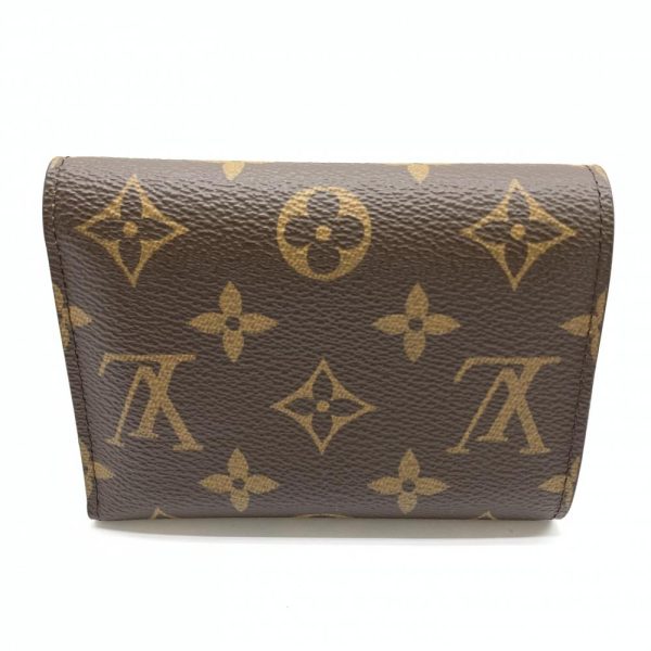 1240001037378 3 Louis Vuitton Portefeuille Victorine Monogram Trifold Wallet Brown