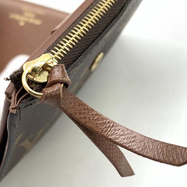 1240001037378 8 Louis Vuitton Portefeuille Victorine Monogram Trifold Wallet Brown