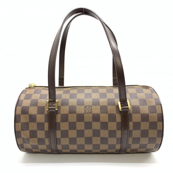 1240001037380 1 Louis Vuitton Papillon Damier Cylindrical Handbag Brown