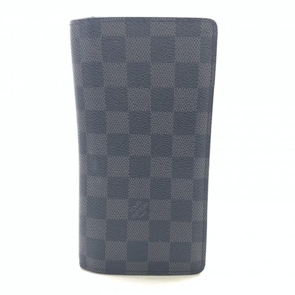 1240001037388 1 Louis Vuitton Portefeuille Brother Bifold Long Wallet Damier Graphite Black