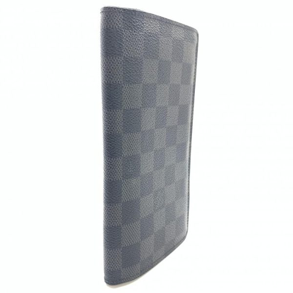 1240001037388 2 Louis Vuitton Portefeuille Brother Bifold Long Wallet Damier Graphite Black