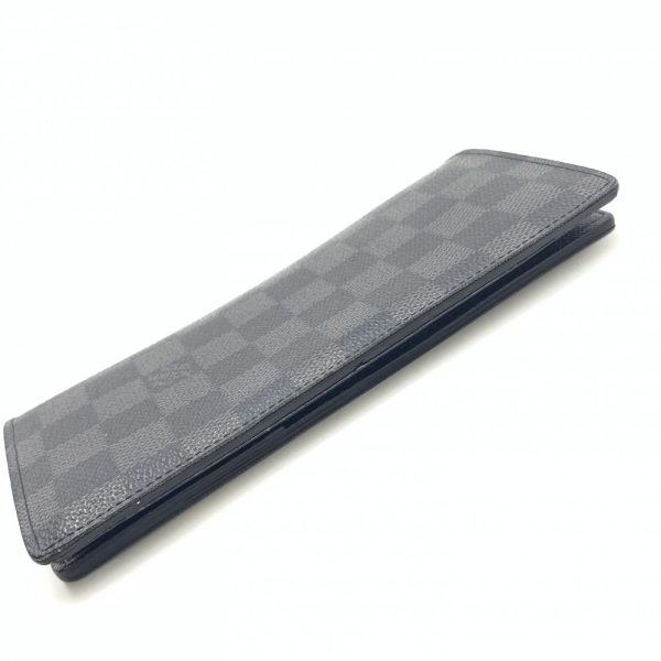 1240001037388 4 Louis Vuitton Portefeuille Brother Bifold Long Wallet Damier Graphite Black