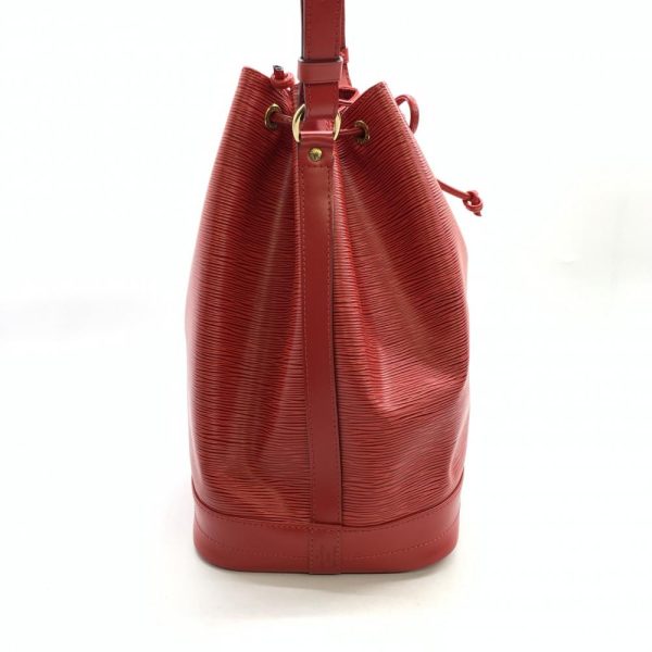 1240001037408 3 Louis Vuitton Noe Epi Leather Shoulder Bag Drawstring Type Castilian Red