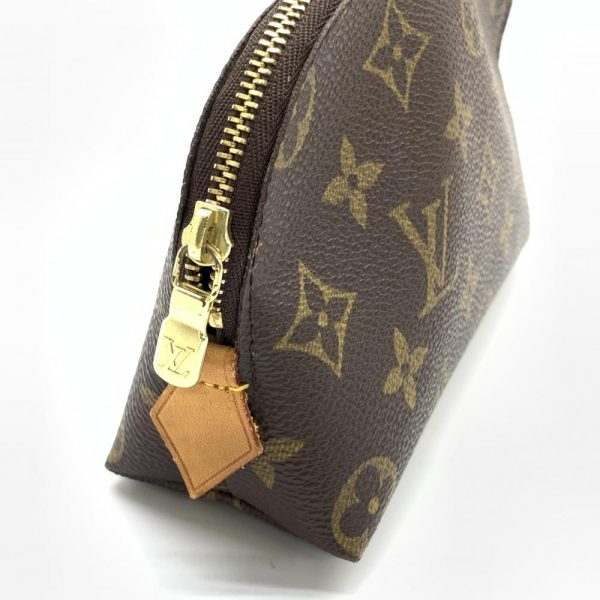 1240001037576 2 Louis Vuitton Monogram Posh Cosmetic Pouch Brown Gold