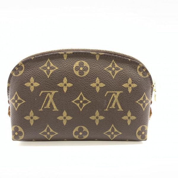 1240001037576 3 Louis Vuitton Monogram Posh Cosmetic Pouch Brown Gold