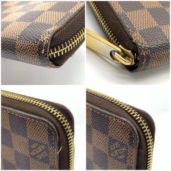 1240001037744 6 Louis Vuitton Zippy Wallet Long Wallet Damier Brown