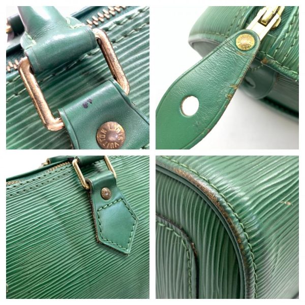 1240001037789 10 Louis Vuitton Speedy 25 Epi Borneo Green Handbag