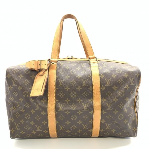 1240001037868 1 Louis Vuitton Saxophone Pool Boston Bag Monogram Brown