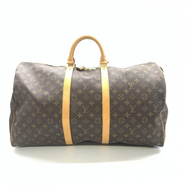 1240001037978 1 Louis Vuitton Keepall Boston Bag Monogram Brown