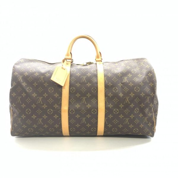 1240001037978 3 Louis Vuitton Keepall Boston Bag Monogram Brown