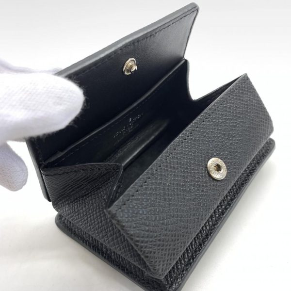 1240001038032 7 Louis Vuitton Coin Purse Ardoise Taiga Leather Black