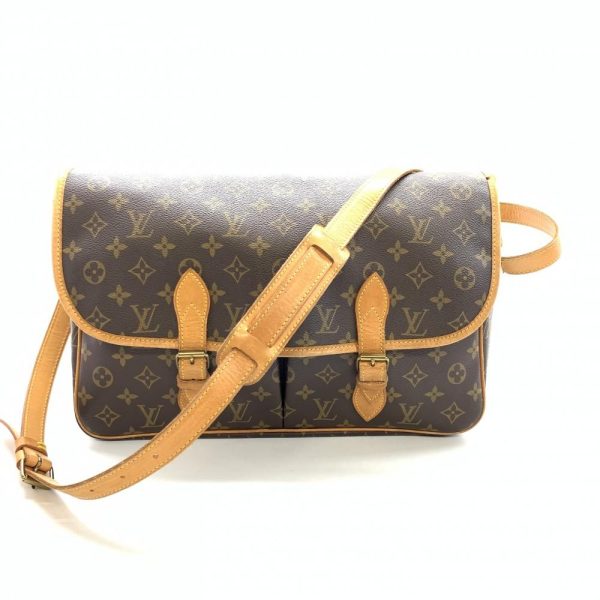 1240001038033 1 Louis Vuitton Gibessière GM Shoulder Bag Crossbody Monogram Brown