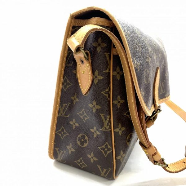 1240001038033 2 Louis Vuitton Gibessière GM Shoulder Bag Crossbody Monogram Brown