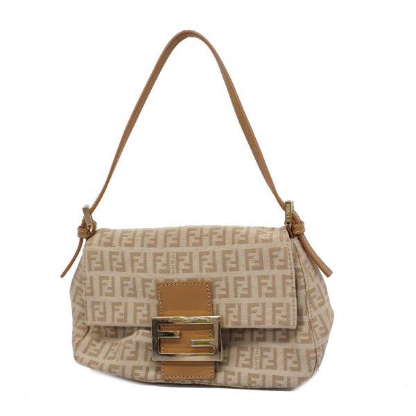 1240001038591 1 Fendi Zucchino Nylon Canvas Handbag Beige