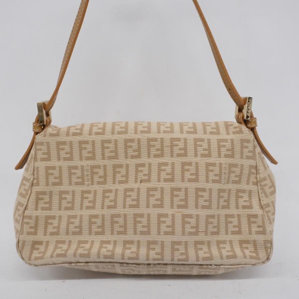 1240001038591 11 Fendi Zucchino Nylon Canvas Handbag Beige