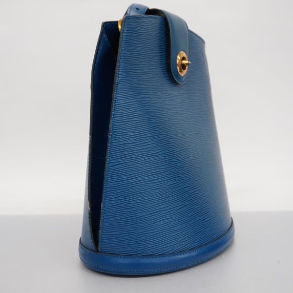 1240001039316 2 Louis Vuitton Cluny Shoulder Bag Epi Toledo Blue