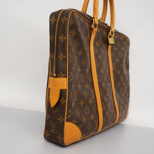 1240001039329 2 Louis Vuitton Porte de Cumin Voyage Business Bag Monogram Brown