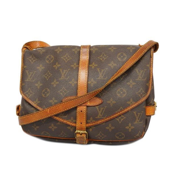 1240001039349 1 Louis Vuitton Saumur Shoulder Bag Monogram Brown