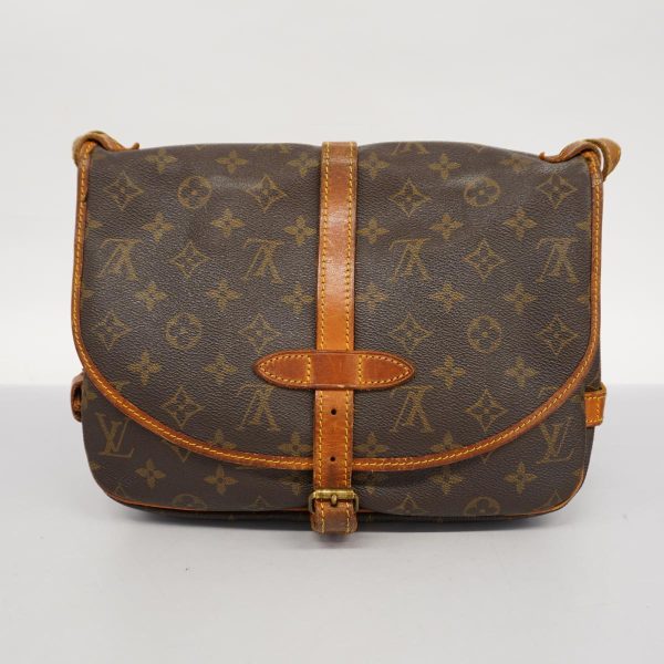 1240001039349 15 Louis Vuitton Saumur Shoulder Bag Monogram Brown