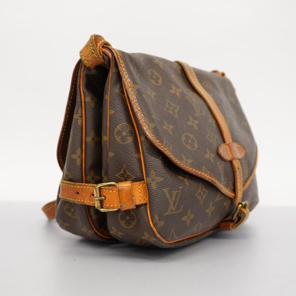 1240001039349 2 Louis Vuitton Saumur Shoulder Bag Monogram Brown