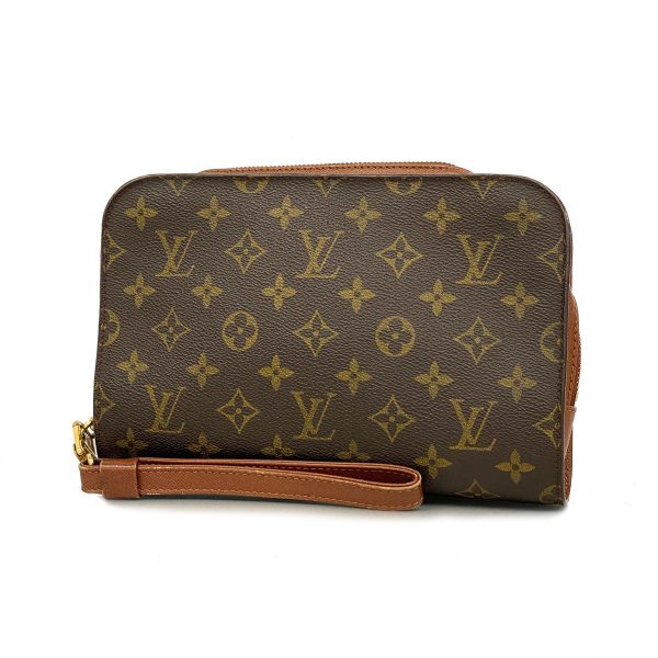 1240001039398 1 Louis Vuitton Orsay Clutch Bag Monogram Brown