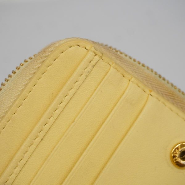 1240001039638 13 Christian Dior Caro Wallet Leather Hardware Yellow