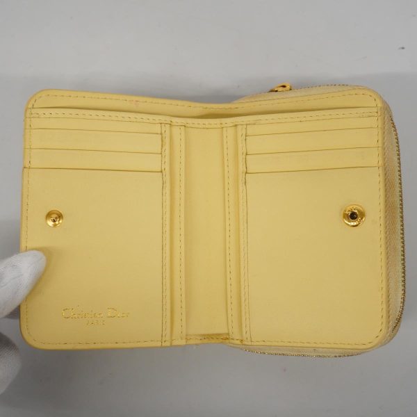 1240001039638 3 Christian Dior Caro Wallet Leather Hardware Yellow