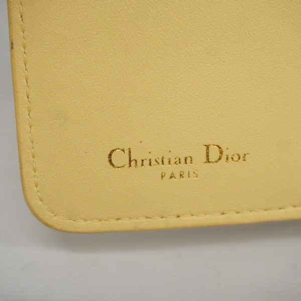 1240001039638 4 Christian Dior Caro Wallet Leather Hardware Yellow