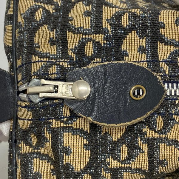 1240001039957 9 Christian Dior Handbag Trotter Canvas Navy Beige