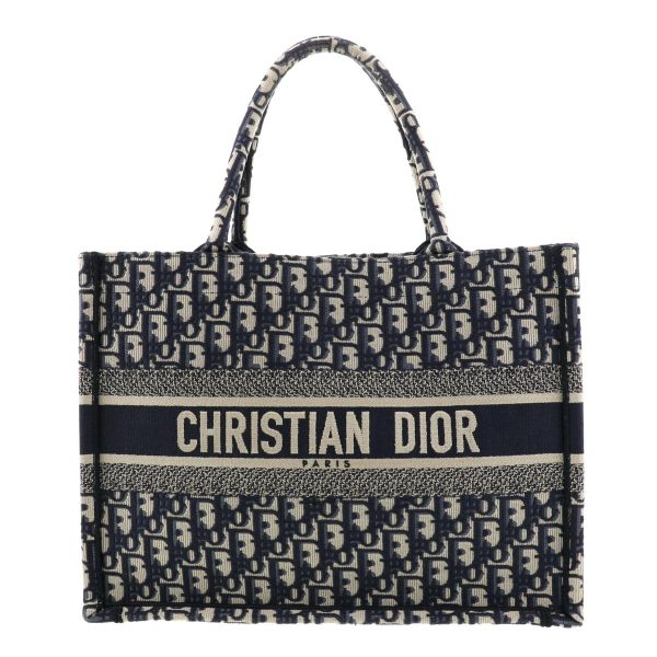 1240002013538 1 Dior Book Small Tote Bag Oblique Navy