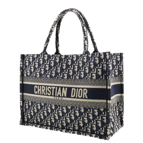 1240002013538 2 Dior Book Small Tote Bag Oblique Navy