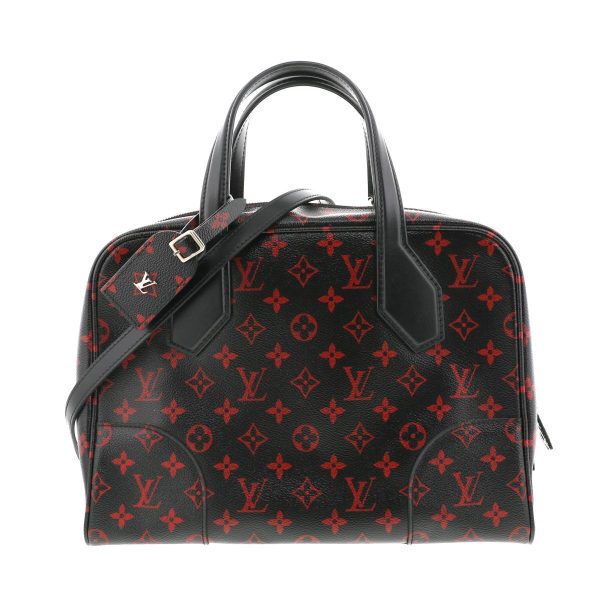 1240002014463 1 Louis Vuitton Dora Soft MM Boston Bag Monogram Rouge