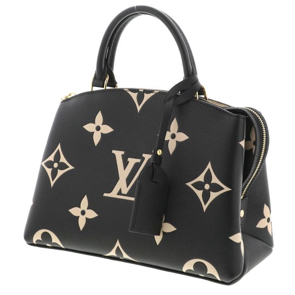 1240002017271 2 Louis Vuitton Petit Sac Plat Shoulder Bag Monogram Empreinte Black