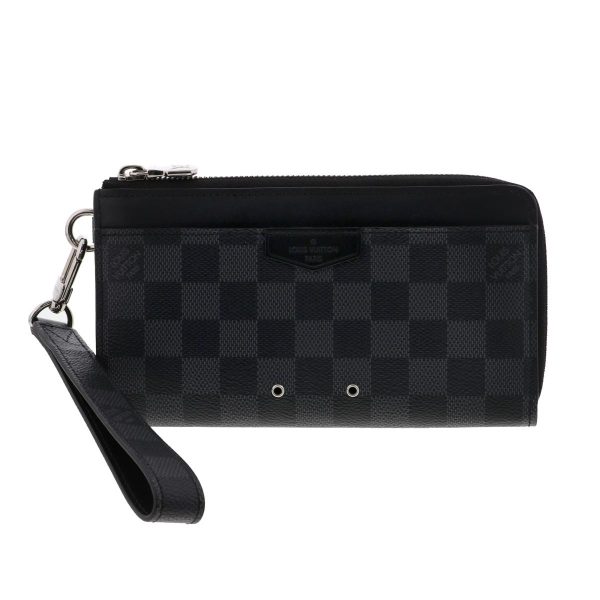 1240002021214 1 Louis Vuitton Zippy Dragon Wallet Damier Graphite Black