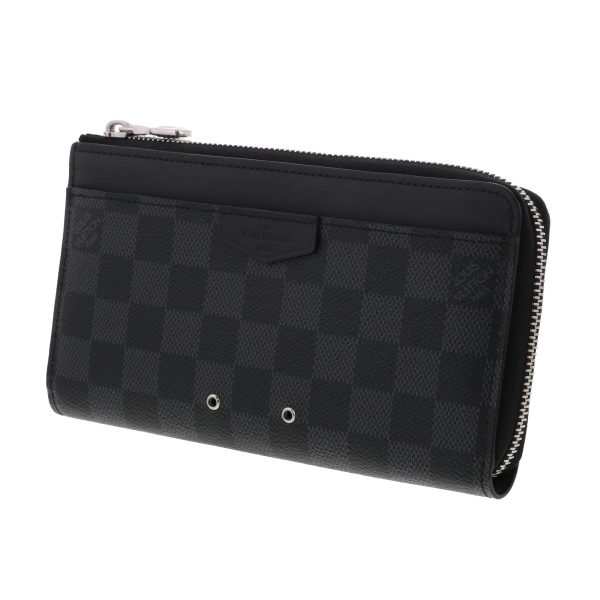 1240002021214 2 Louis Vuitton Zippy Dragon Wallet Damier Graphite Black