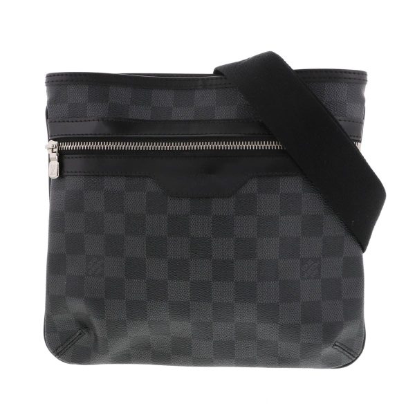 1240002021281 1 Louis Vuitton Thomas Shoulder Bag Damier Graphite Black