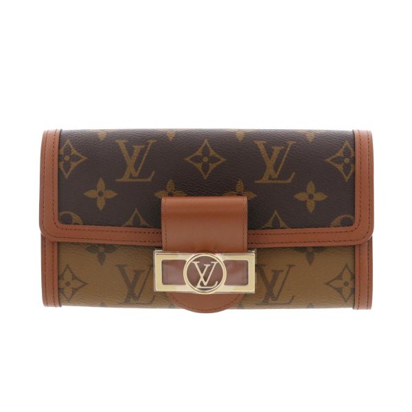 1240002021506 1 Louis Vuitton Portfolio Salad Fine Long Wallet Monogram Brown