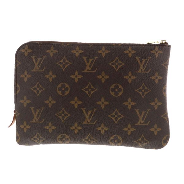 1240002021591 3 Louis Vuitton Clutch Bag Monogram Brown