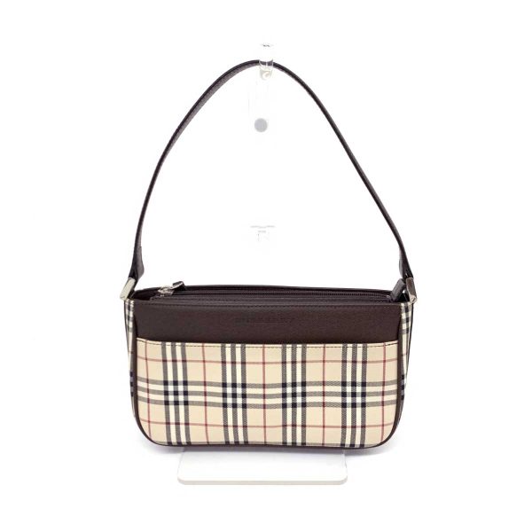 1240002226118 1 Burberry Nova Check Pattern London Leather Shoulder Bag Beige