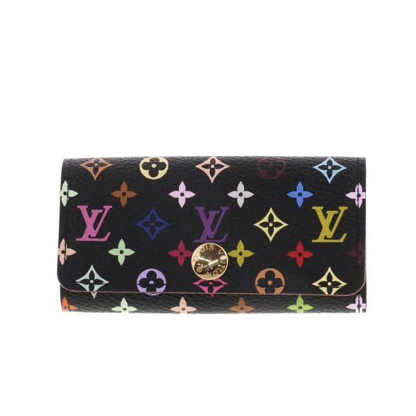 1240003006162 1 Louis Vuitton Multicolor 4 Key Case Black