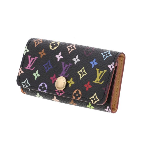 1240003006162 2 Louis Vuitton Multicolor 4 Key Case Black