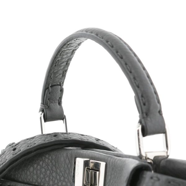 1240004013484 3 Fendi Mini Pea Cover Shoulder Bag Gray