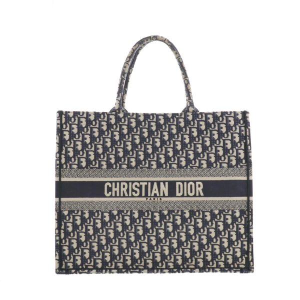 1240004015526 1 Dior Book Tote Handbag Navy