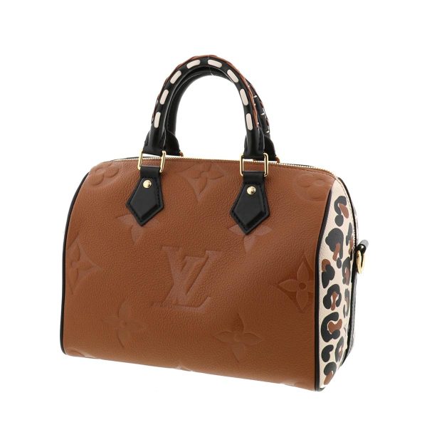 1240004017809 2 Louis Vuitton Speedy Bandolier 25 Handbag Monogram Empreinte Camel