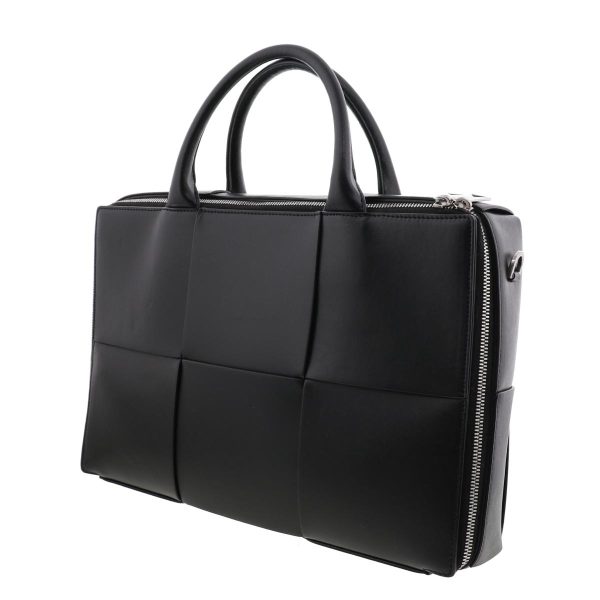 1240004020447 2 Bottega Veneta Alco Briefcase Black