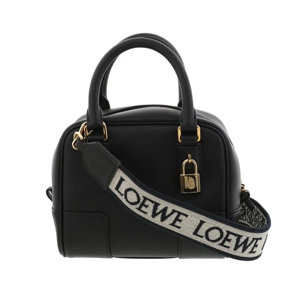 1240004022186 1 Loewe Amazona 16 Square Shoulder Bag Black